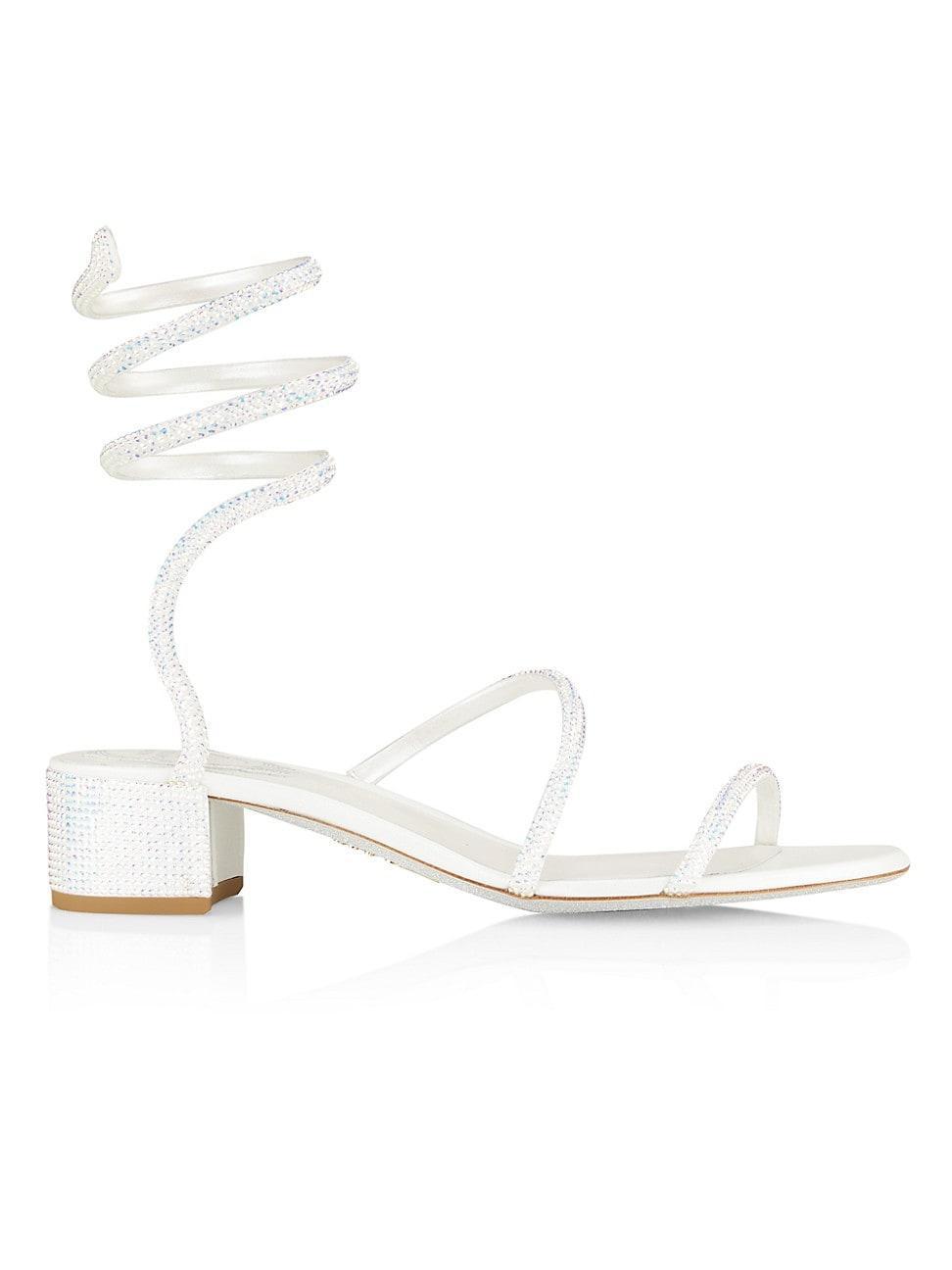 Womens Crystal-Embellished Wrap Sandals product image