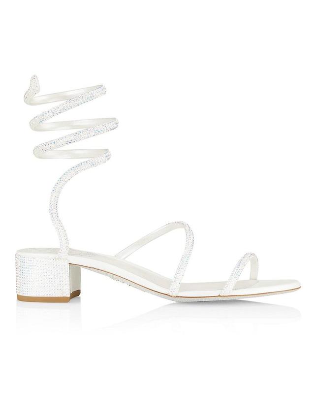 Womens Crystal-Embellished Wrap Sandals Product Image