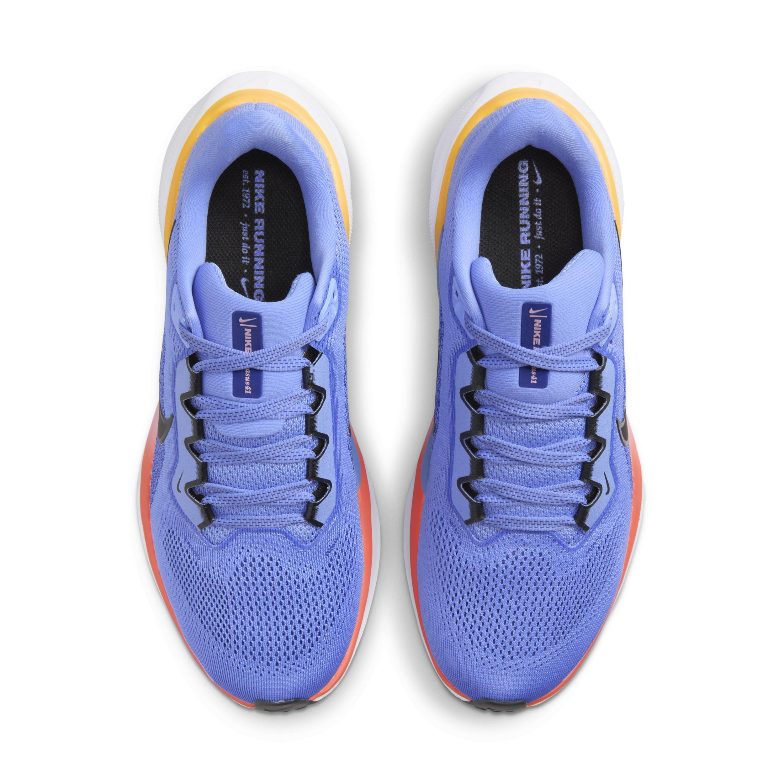 Nike Womens Nike Air Zoom Pegasus 41 - Womens Running Shoes Black/Astronomy Blue/Royal Pulse Product Image