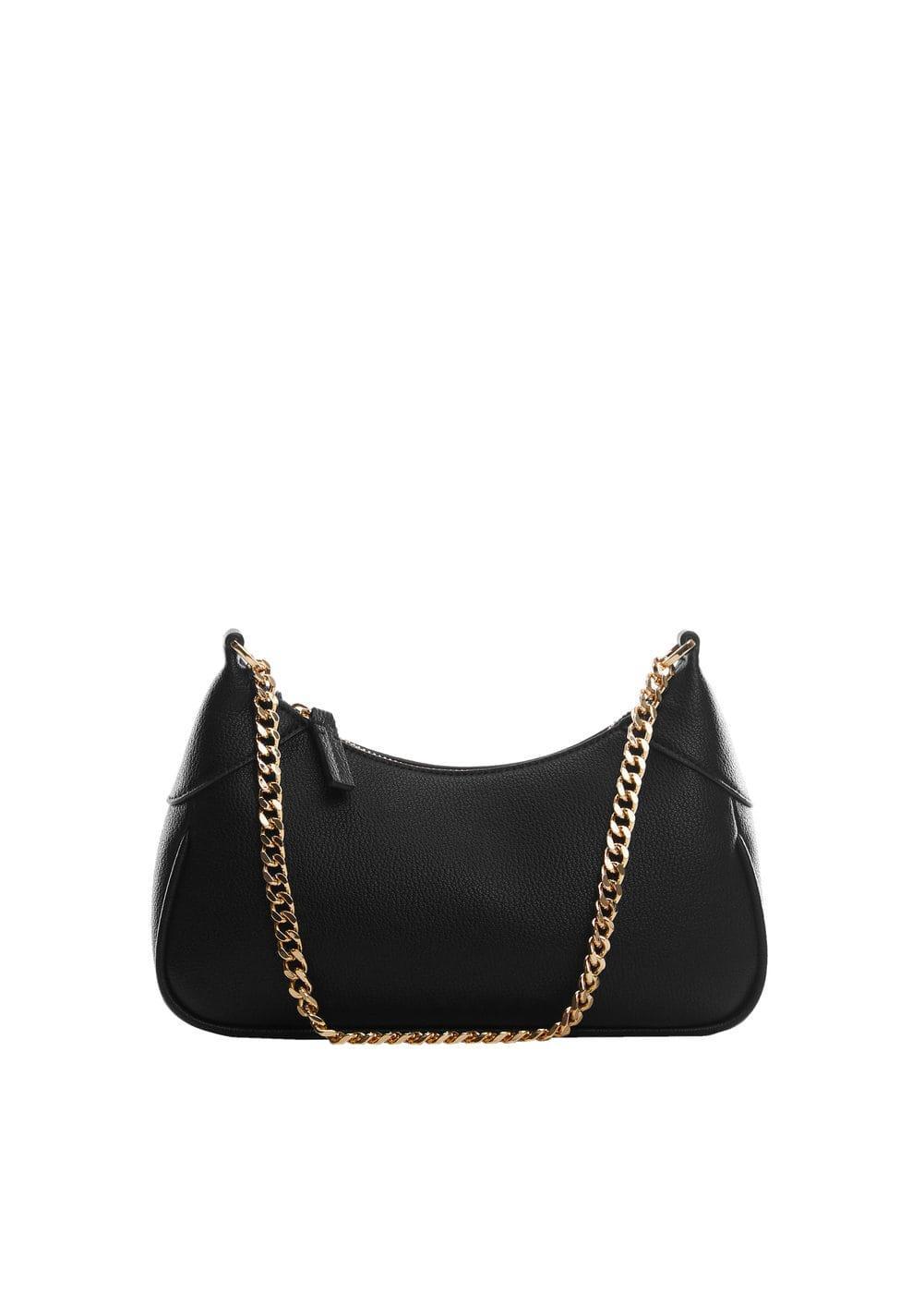 MANGO - Crossbody bag with chain - One size - Women Product Image