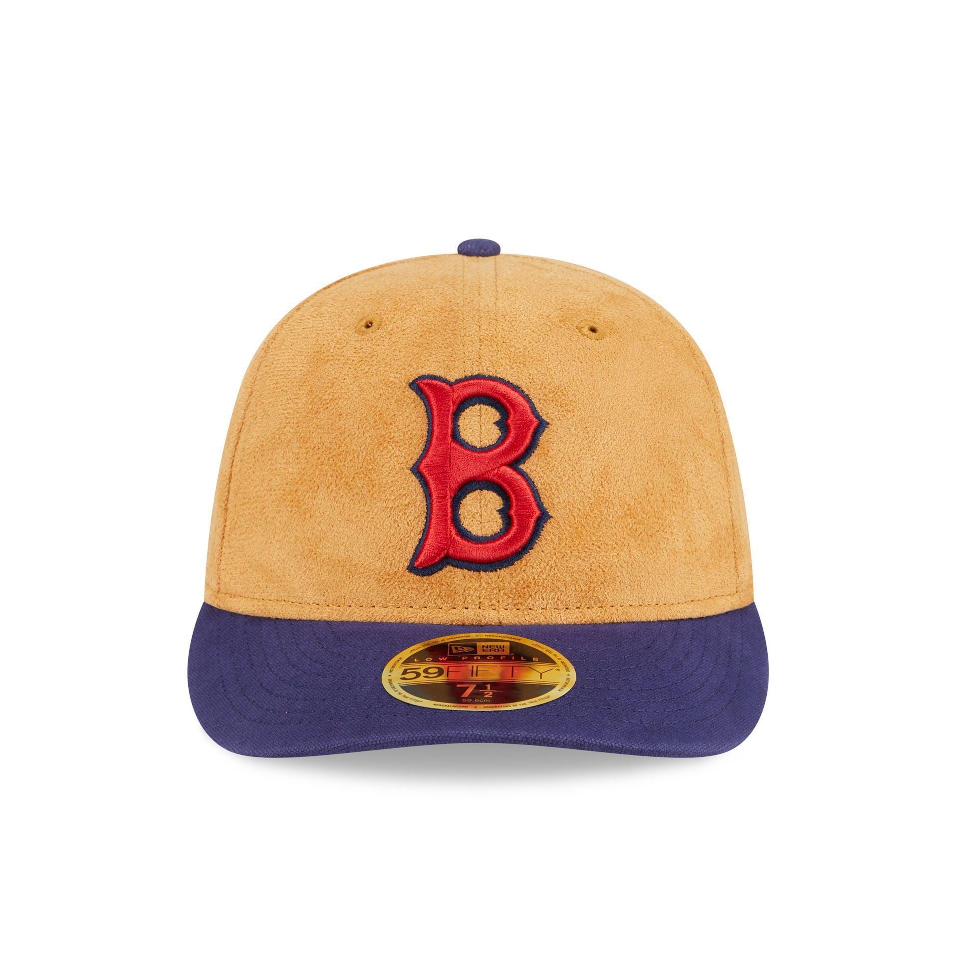 Boston Red Sox Tan Texture Low Profile 59FIFTY Fitted Hat Male Product Image