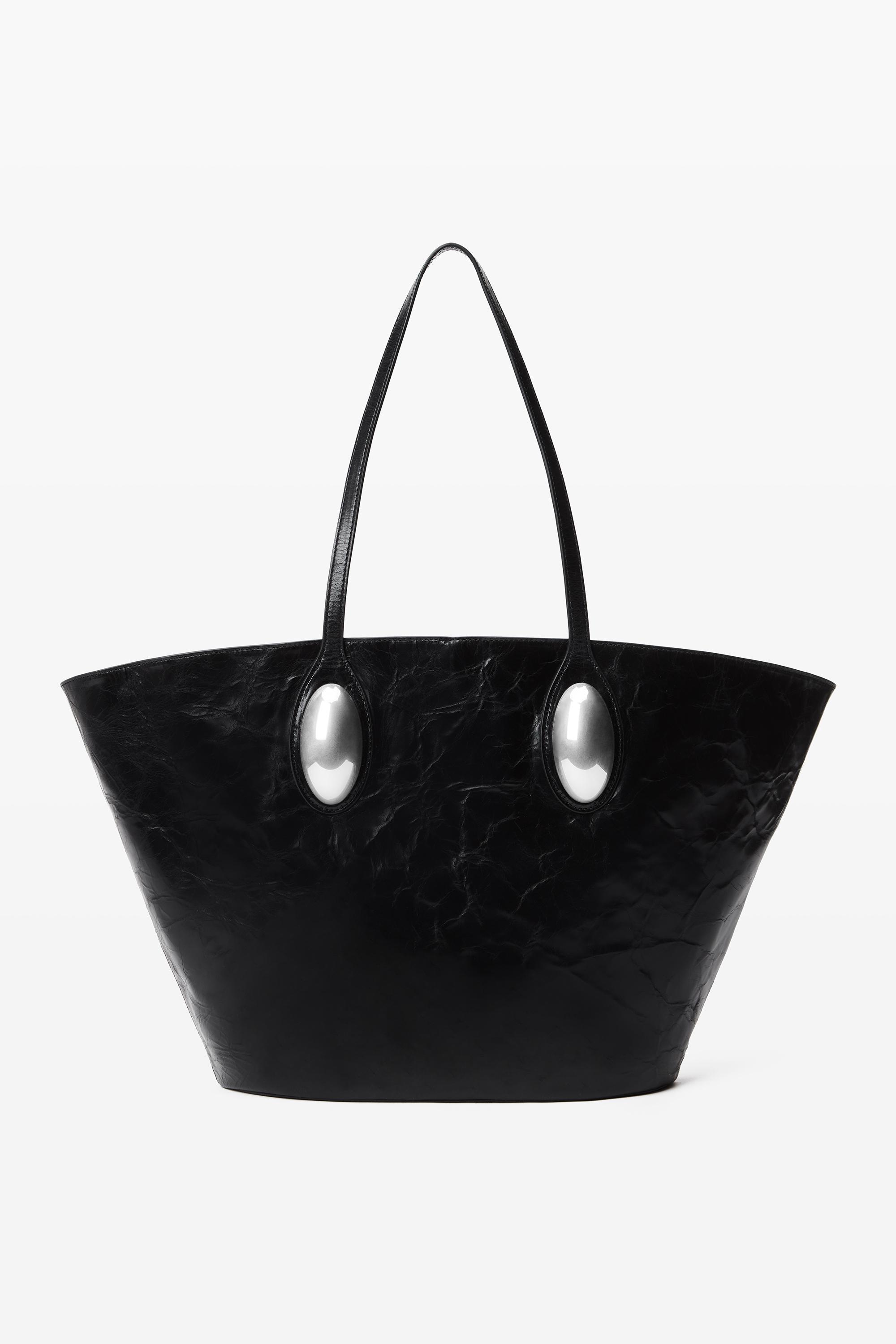 Dome Large Tote Bag In Crackle Patent Leather Product Image