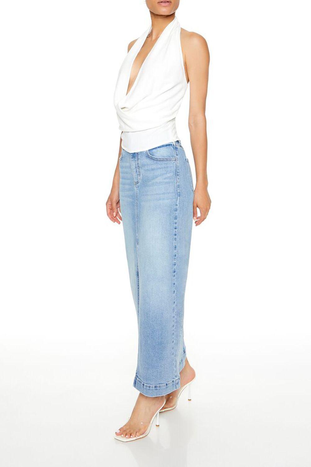 Denim Maxi Slit Skirt | Forever 21 Product Image