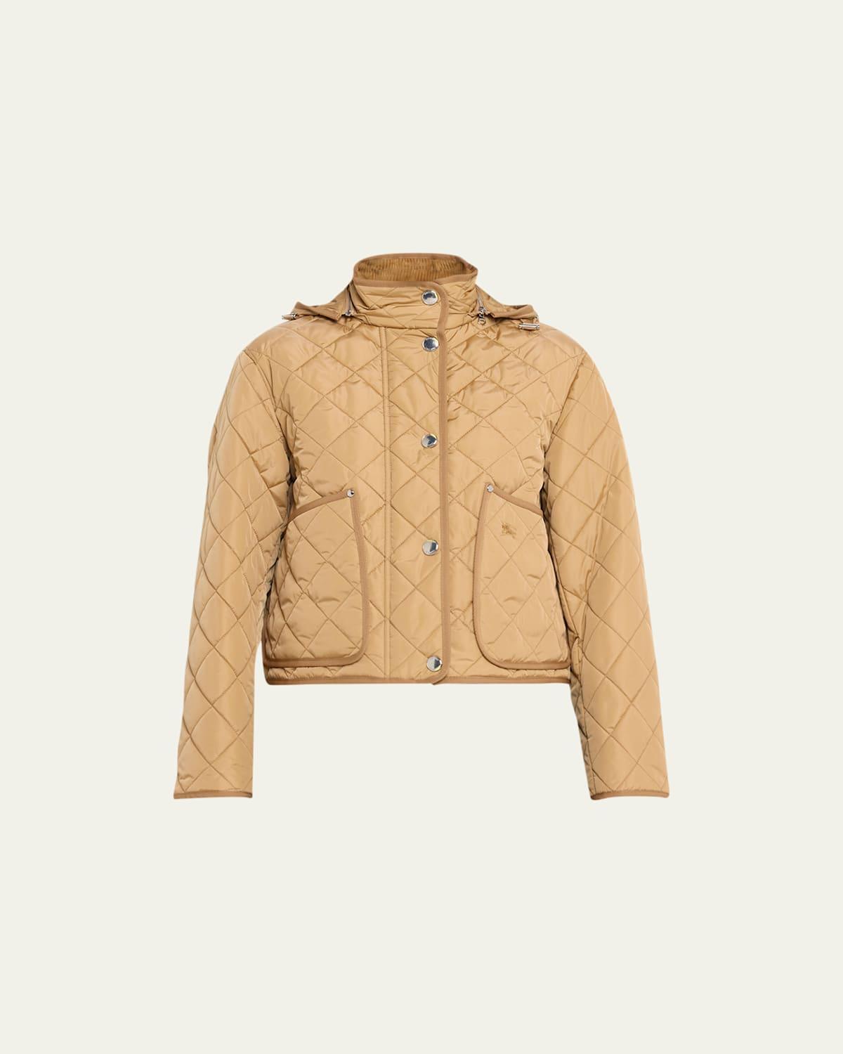 burberry Humbie Diamond Quilted Nylon Hooded Jacket Product Image