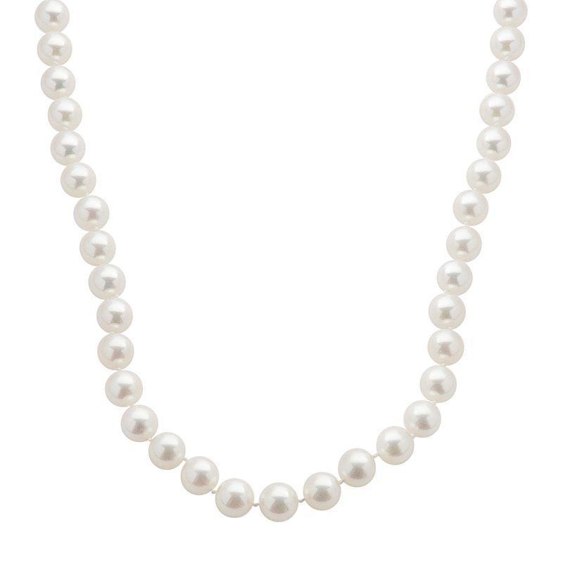 18k White Gold AA Akoya Cultured Pearl Necklace - 16 in., Womens Product Image