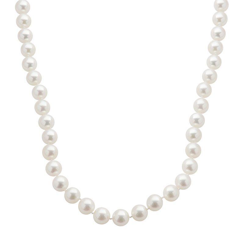 18k White Gold AA Akoya Cultured Pearl Necklace - 16 in., Womens Product Image