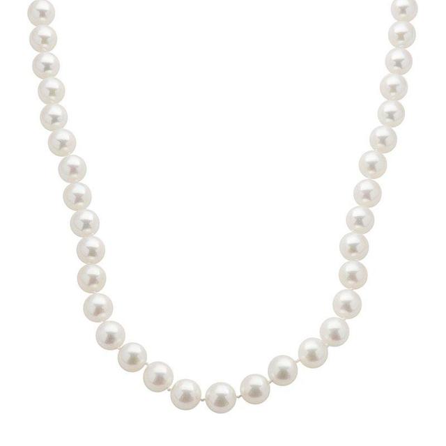 18k White Gold AA Akoya Cultured Pearl Necklace - 16 in., Womens Product Image