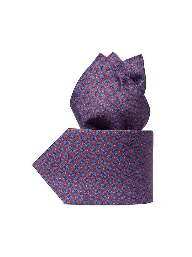 Mens Luxury Printed Silk Tie Set Product Image