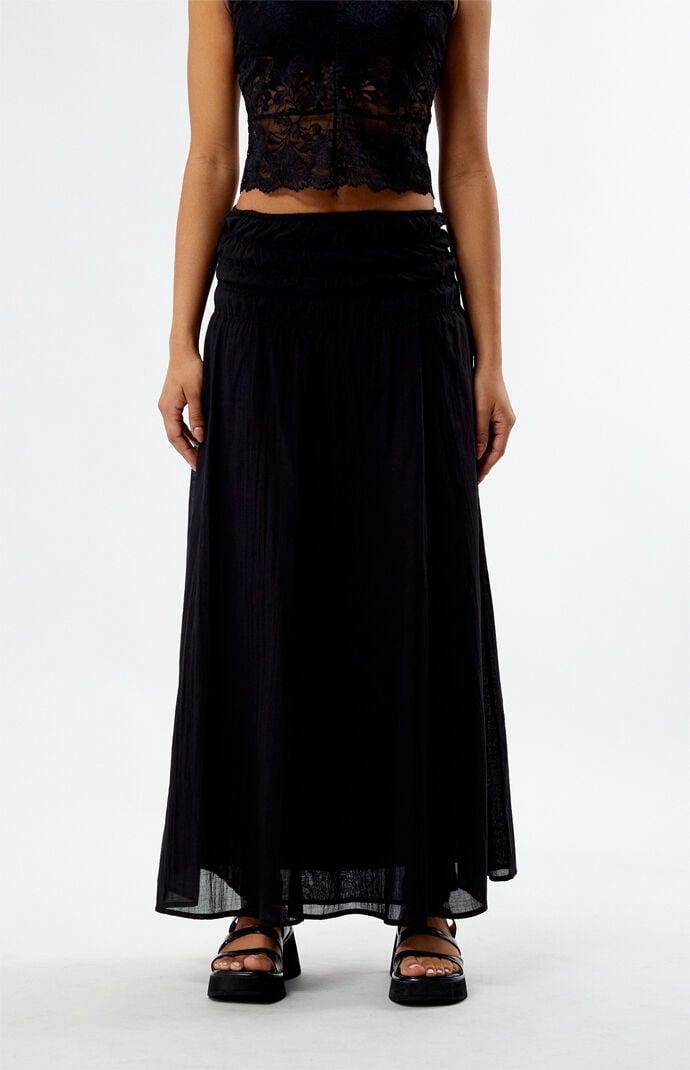 Women's Cotton Tiered Maxi Skirt - Product Image