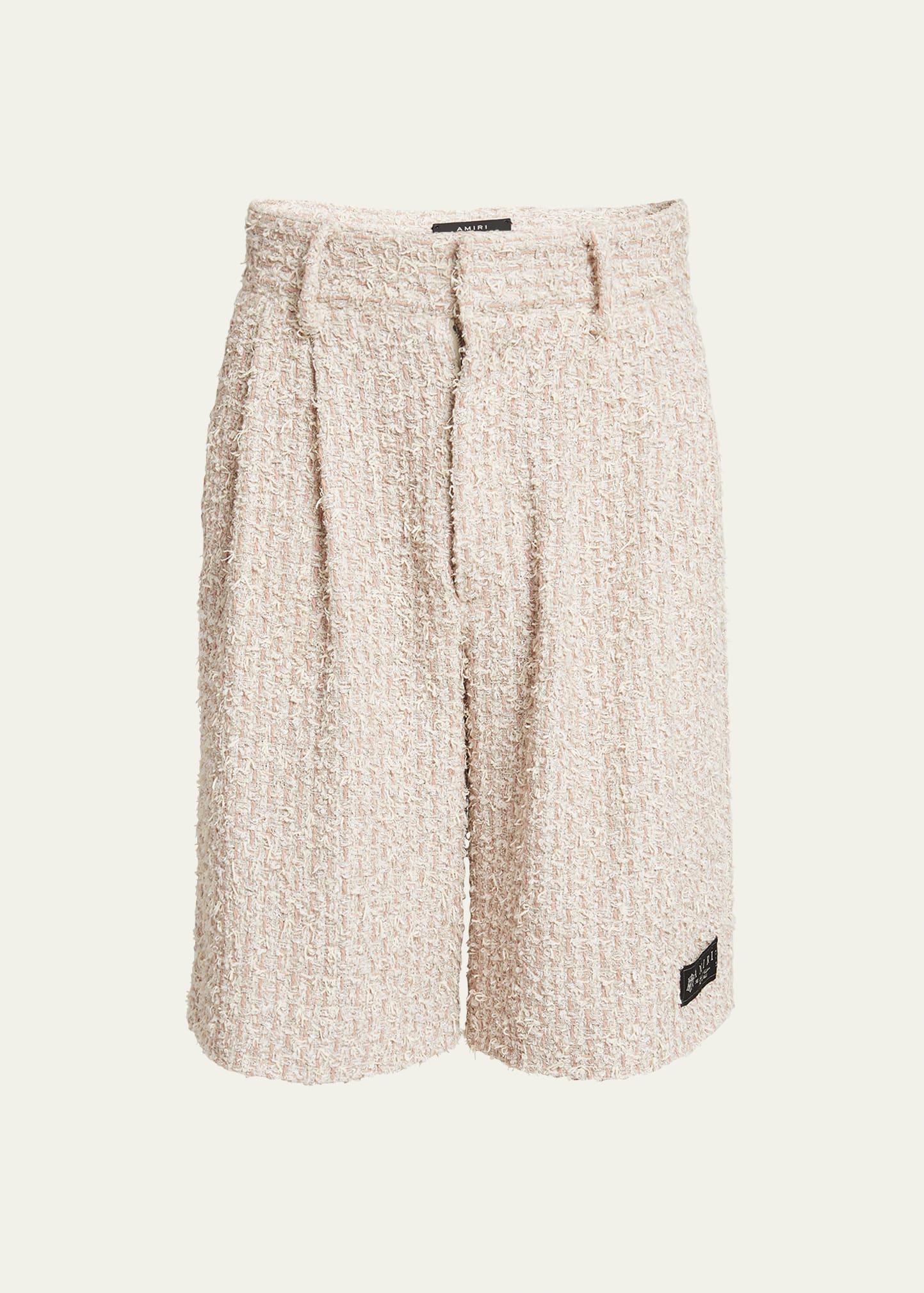 Mens Boucle Tweed Skater Shorts Product Image