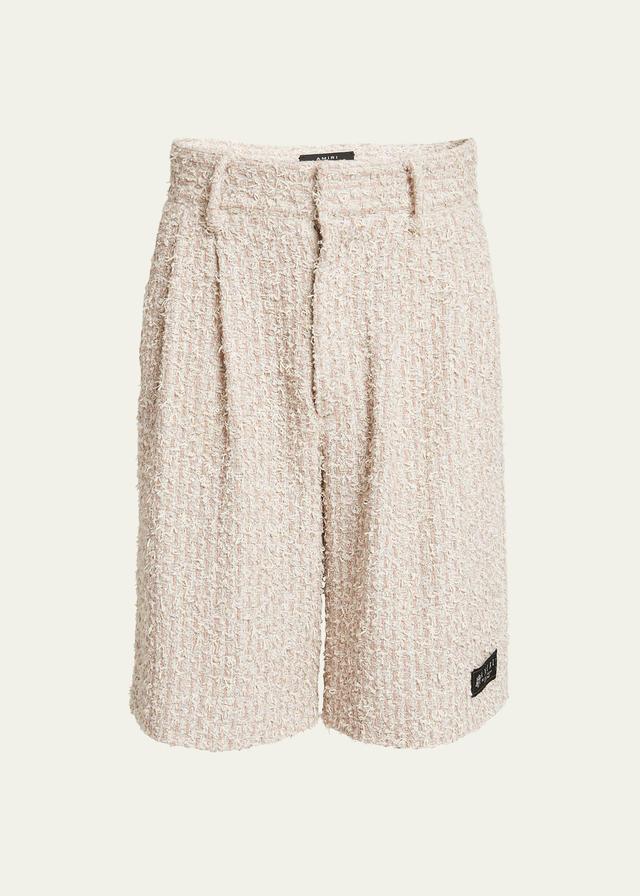 Mens Boucle Tweed Skater Shorts Product Image