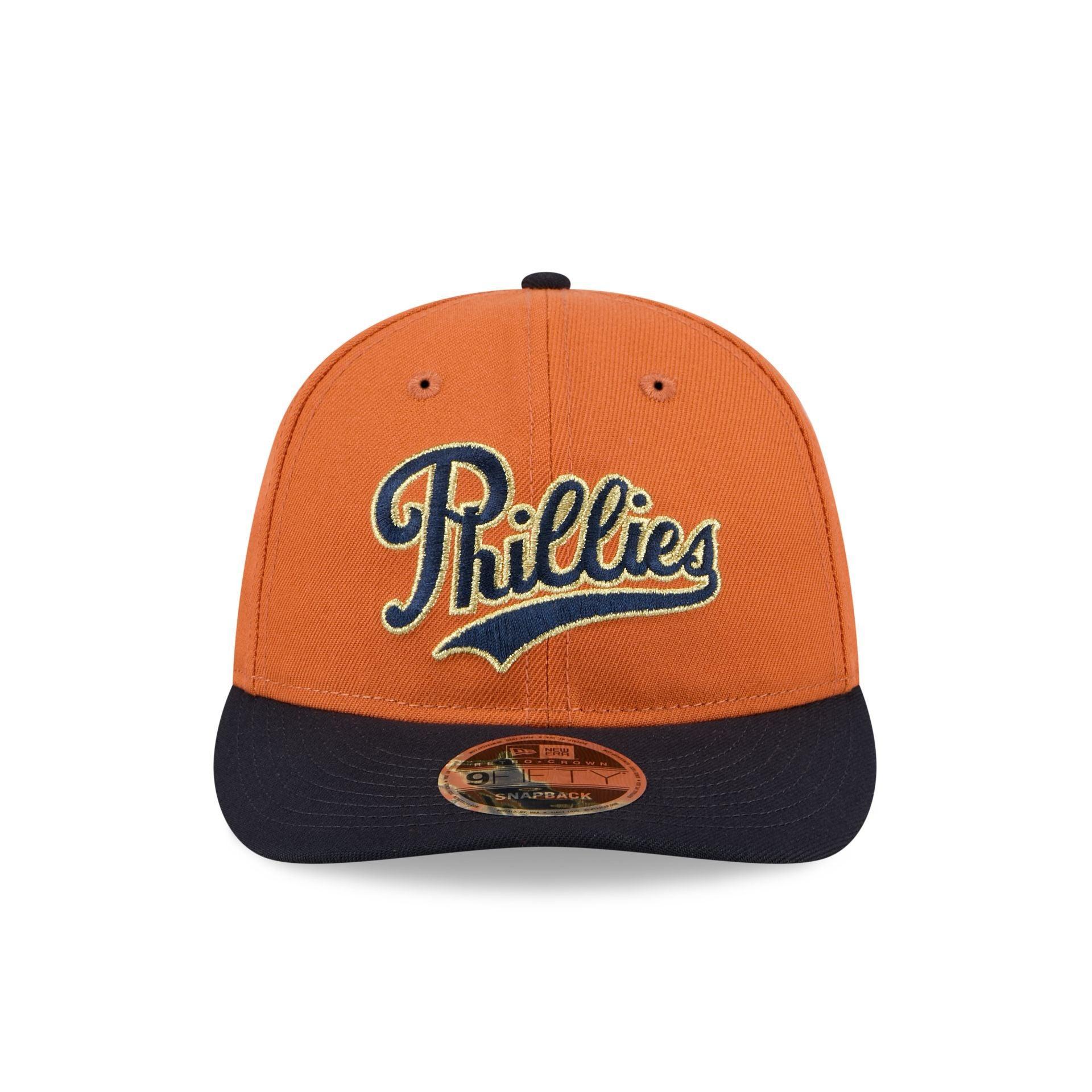 Philadelphia Phillies Gold Wood Retro Crown 9FIFTY Snapback Hat Male Product Image