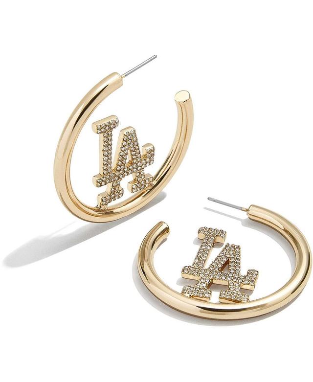 Womens Baublebar Los Angeles Dodgers Hoops Earrings Product Image