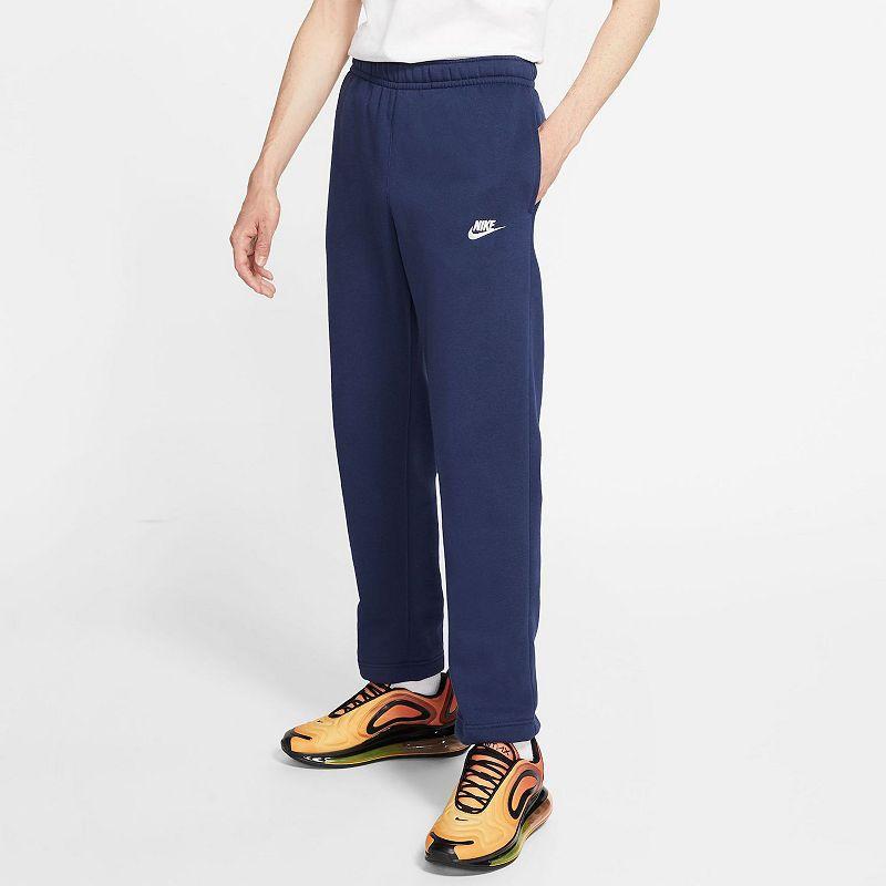 Nike Mens Nike Open Hem Club Pants - Mens White/Midnight Navy Product Image