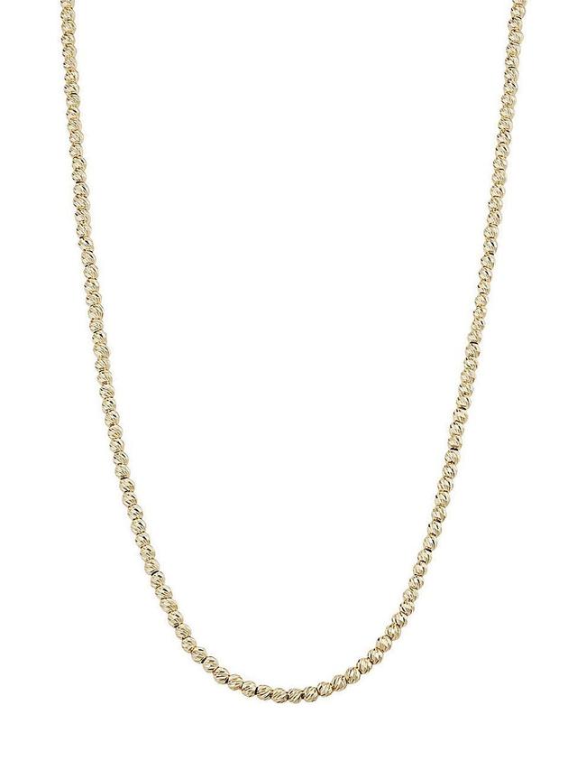 Womens 14K Yellow Gold Brilliant Ball Necklace Product Image