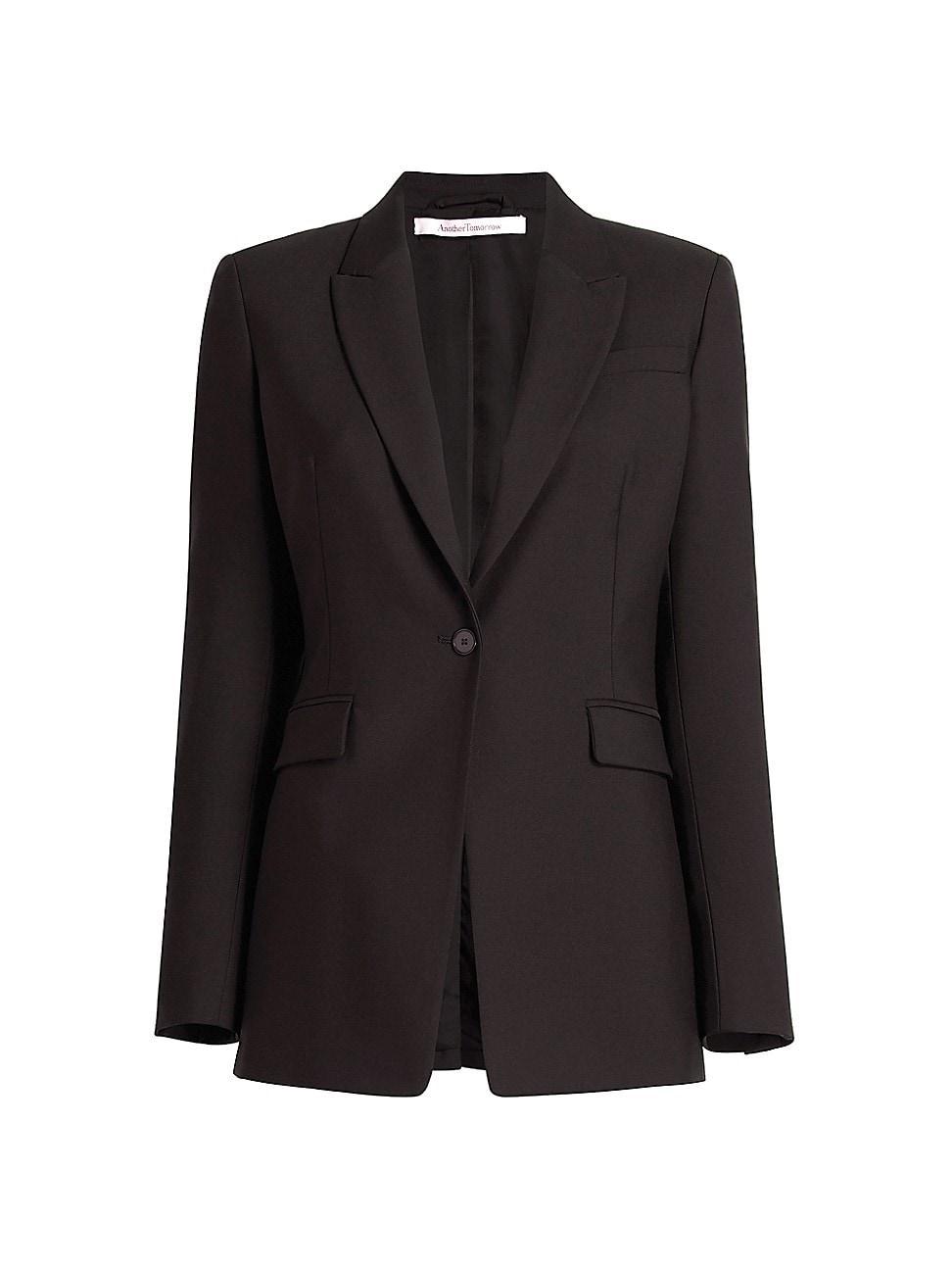 Womens Core Single-Breasted Merino Wool Jacket Product Image