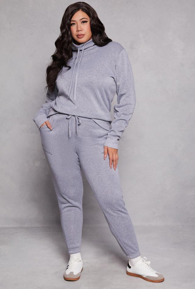 Womens Plus Size Drawstring Pocket Sweatpants Product Image