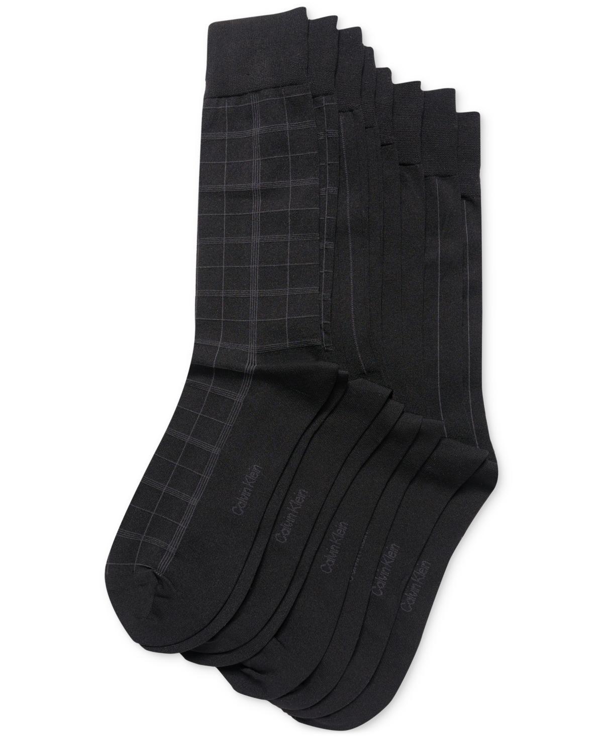 Mens Calvin Klein Plaid Dress Socks 4-Pack Product Image