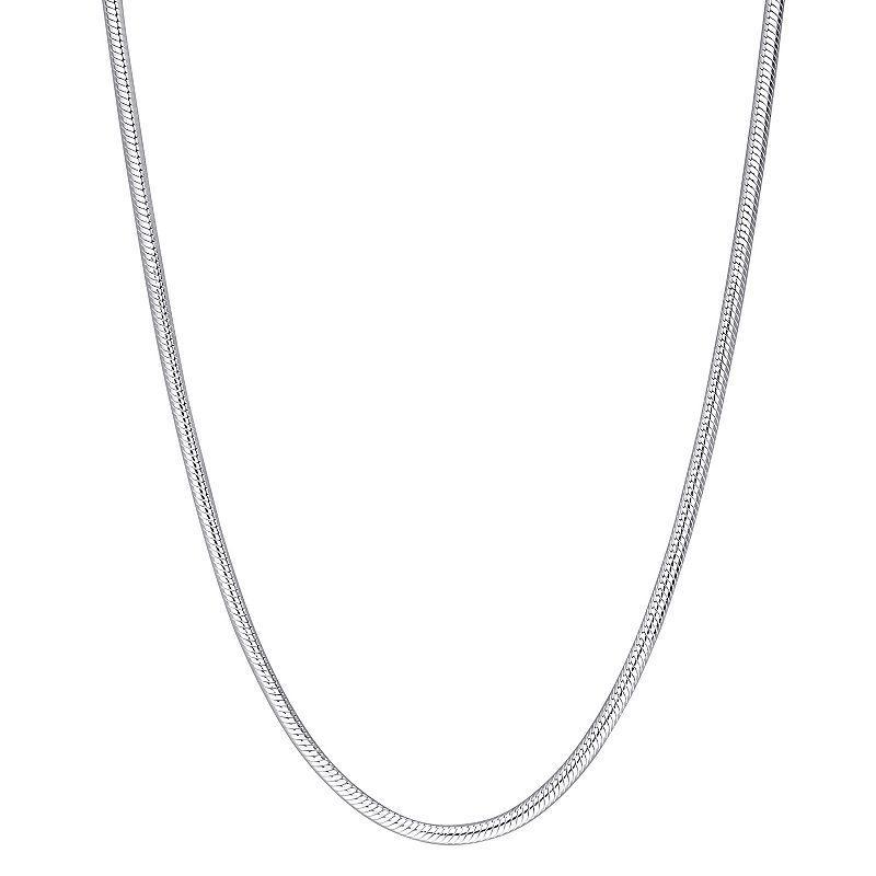 Stella Grace Mens Sterling Silver Snake Chain Necklace Product Image