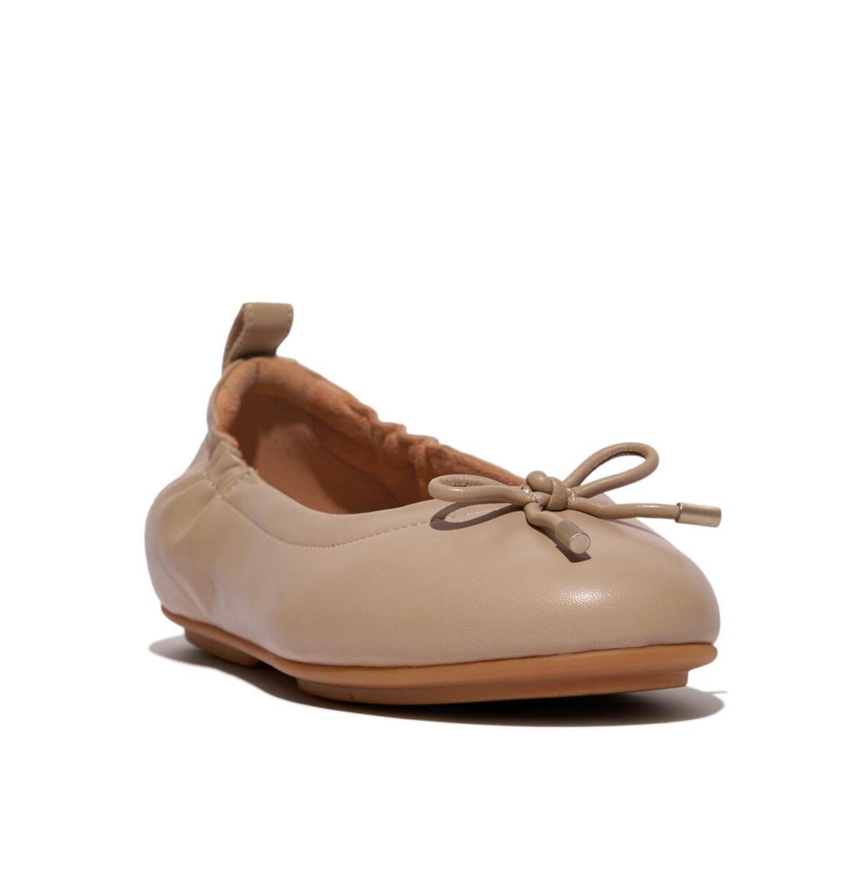 FitFlop Womens Allegro Bow Leather Ballet Product Image