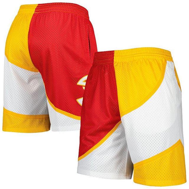 Mens Mitchell & Ness Red Atlanta Hawks Hardwood Classics 1986 Split Swingman Shorts - Red Product Image