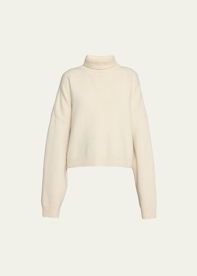 The Row Ezio Merino Wool & Cashmere Turtleneck Sweater Product Image