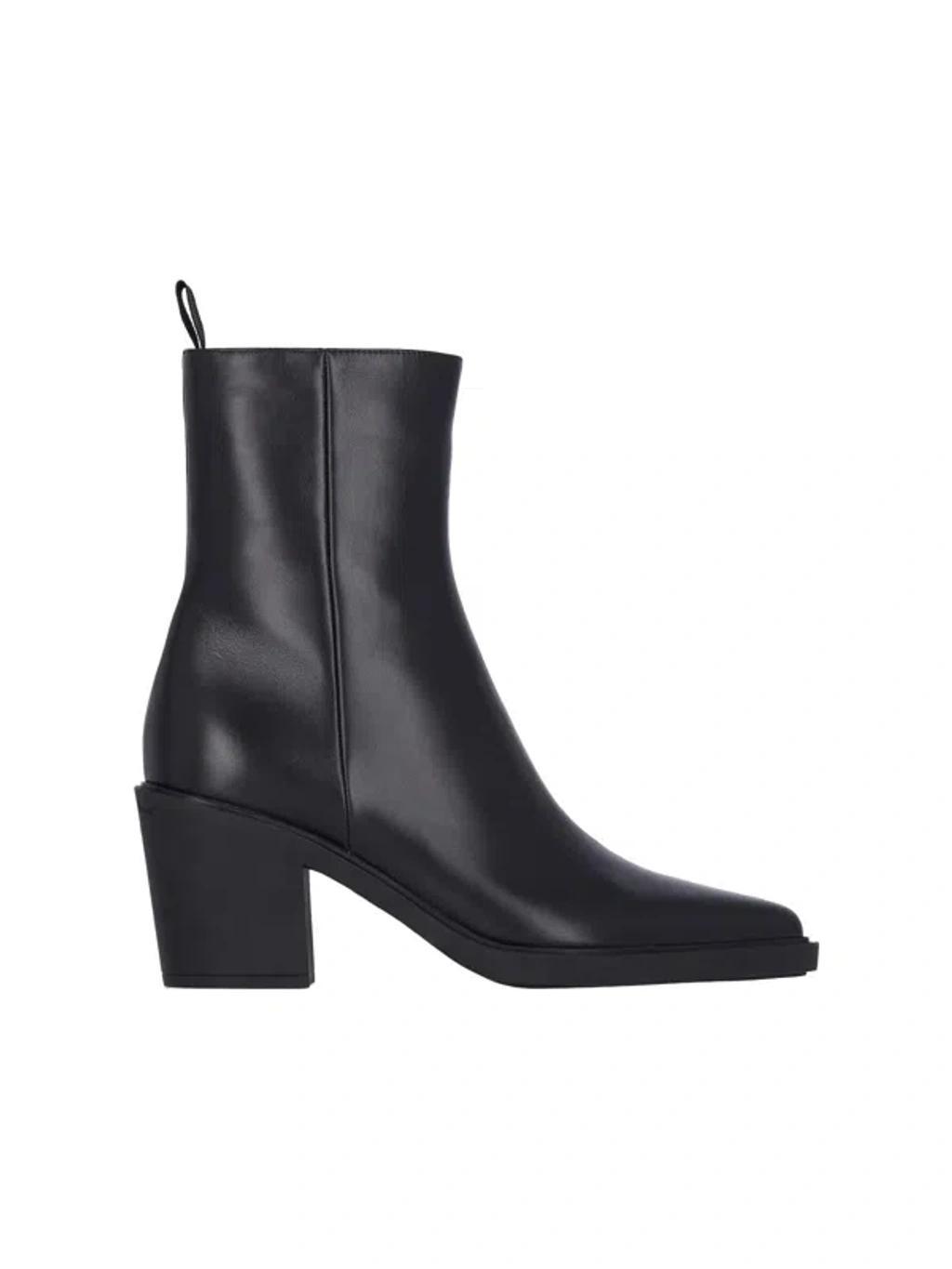 GIANVITO ROSSI Western Ankle Boots In Black   product image