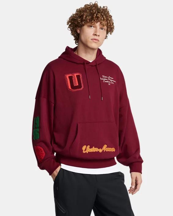 Men's UA Icon Heavyweight Terry Armour U Oversized Hoodie Product Image