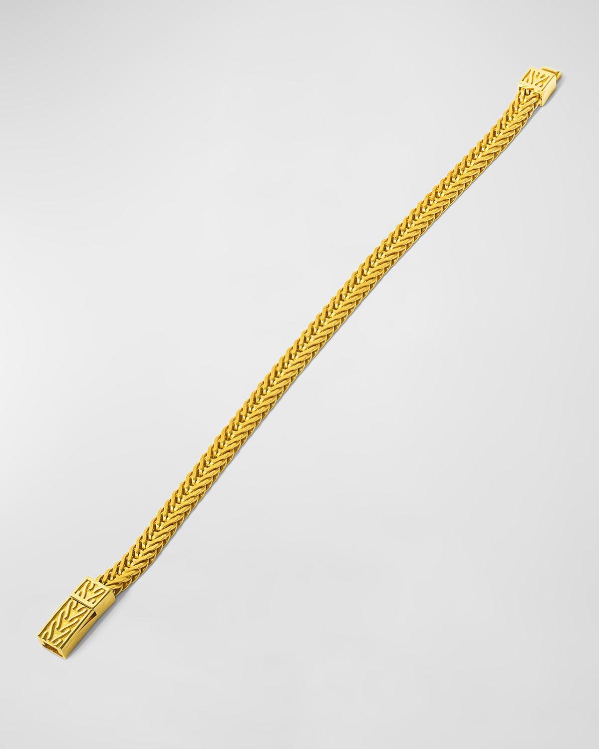 Tateossian Men's Herringbone Chain Bracelet - Size: MEDIUM - Yellow Gold Product Image