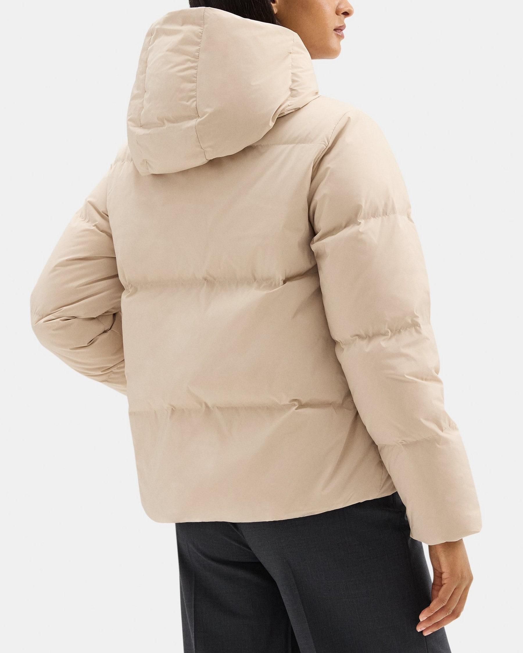 Hooded Puffer Jacket in City Poly Product Image