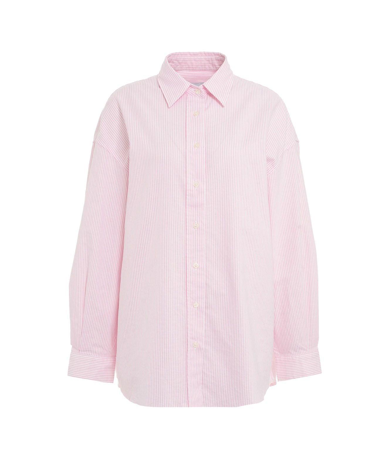 Oversized shirt with stripes Product Image