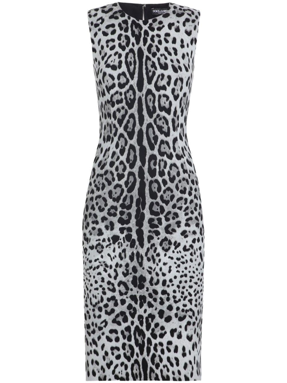 animal-print midi dress product image