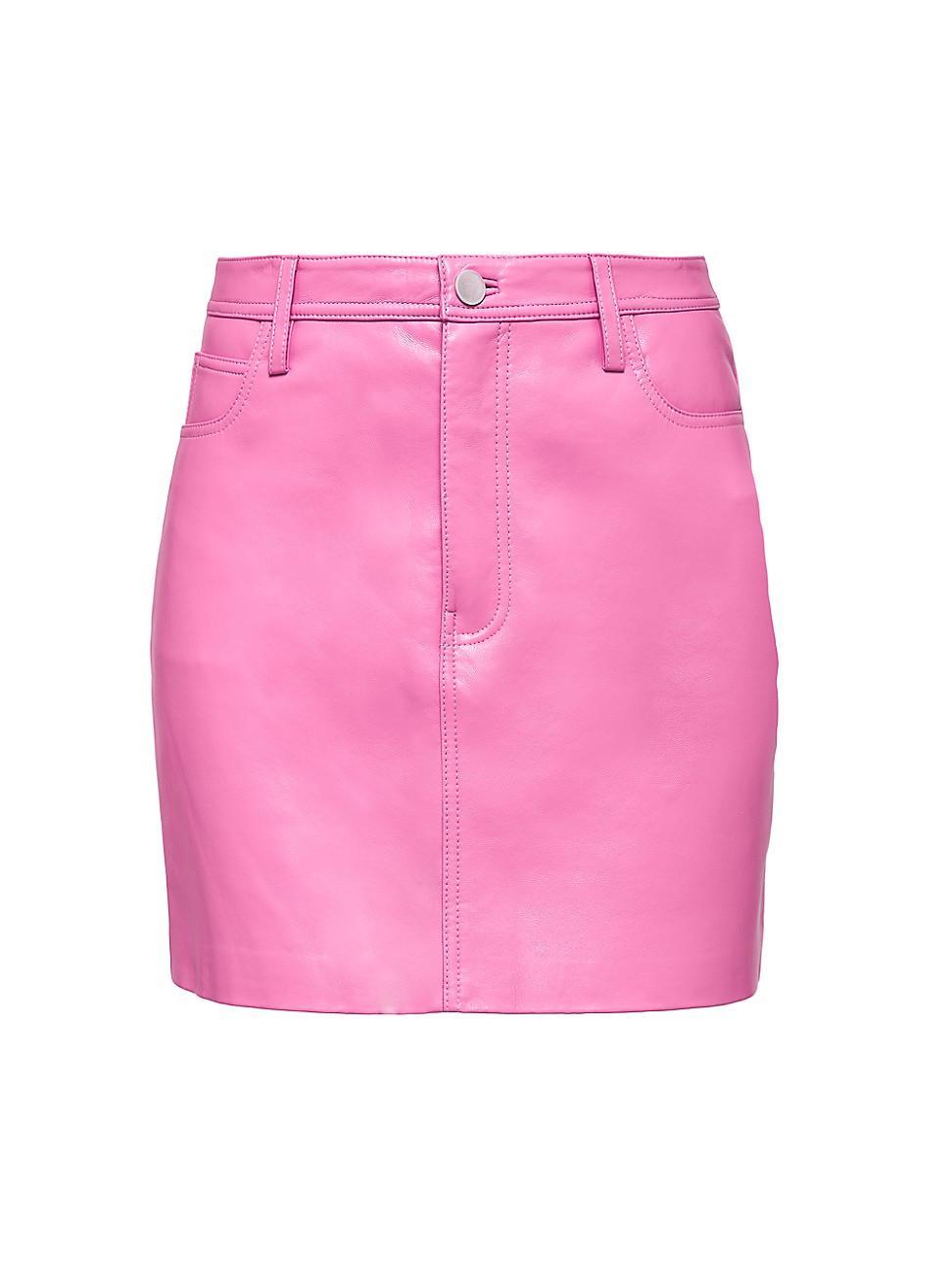 Womens Dixie Recycled Leather Skirt Product Image