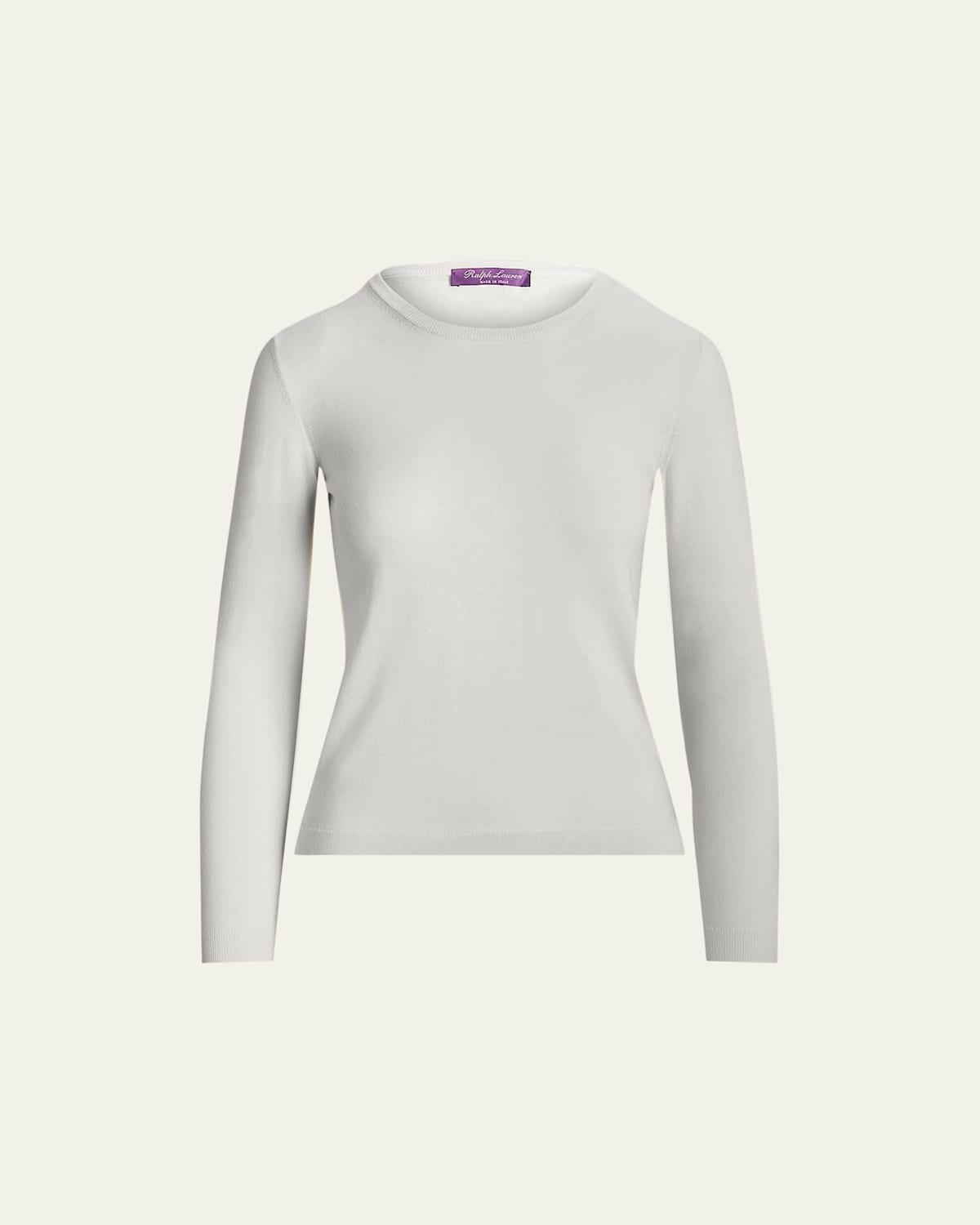 Womens Cashmere Crewneck Sweater Product Image