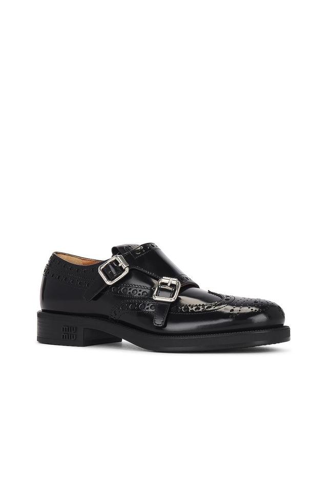 Miu Miu Strap Dress Shoe in Black Product Image