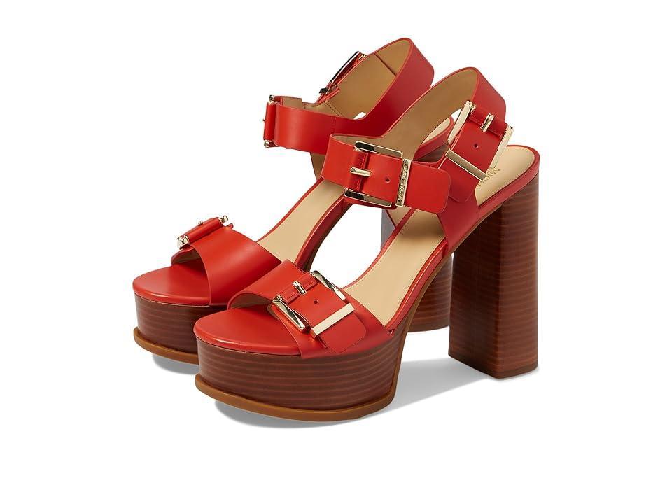MICHAEL Michael Kors Colby Platform Sandal (Spiced Coral) Women's Sandals Product Image