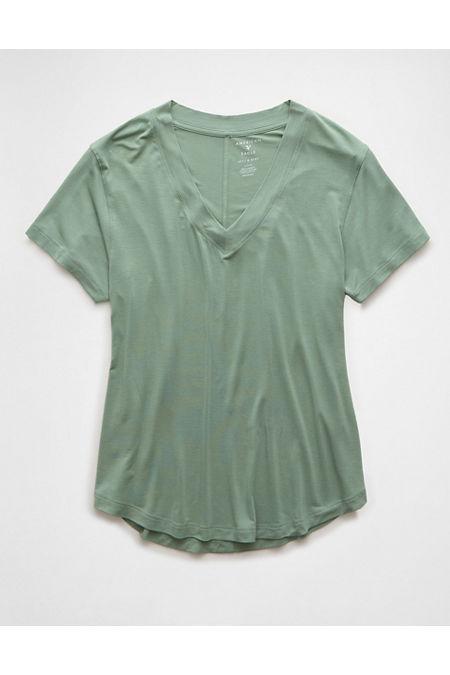 AE Soft Sexy Oversized V-Neck T-Shirt Women's Product Image