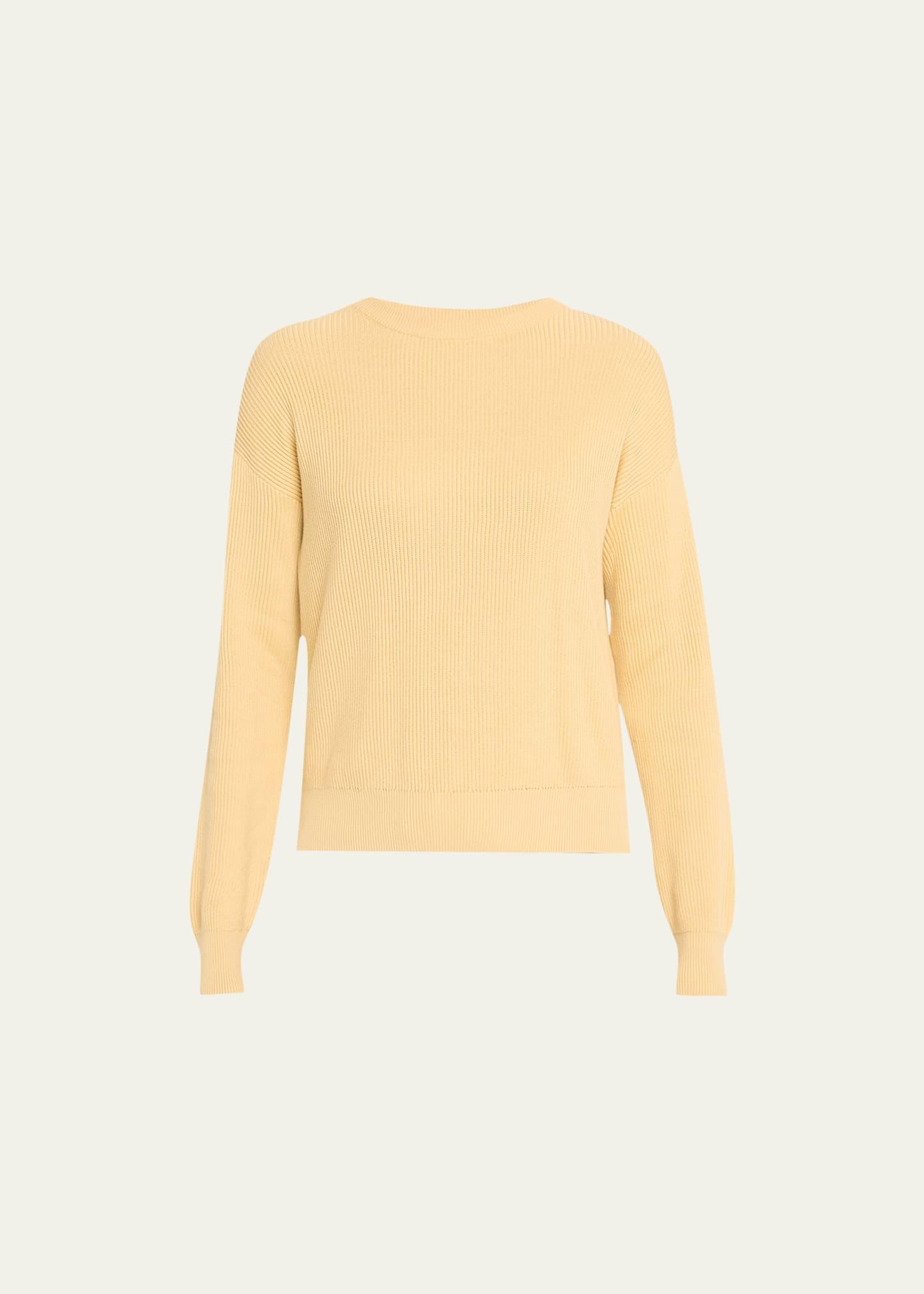 Womens Cotton English Rib Sweater With Monili Product Image