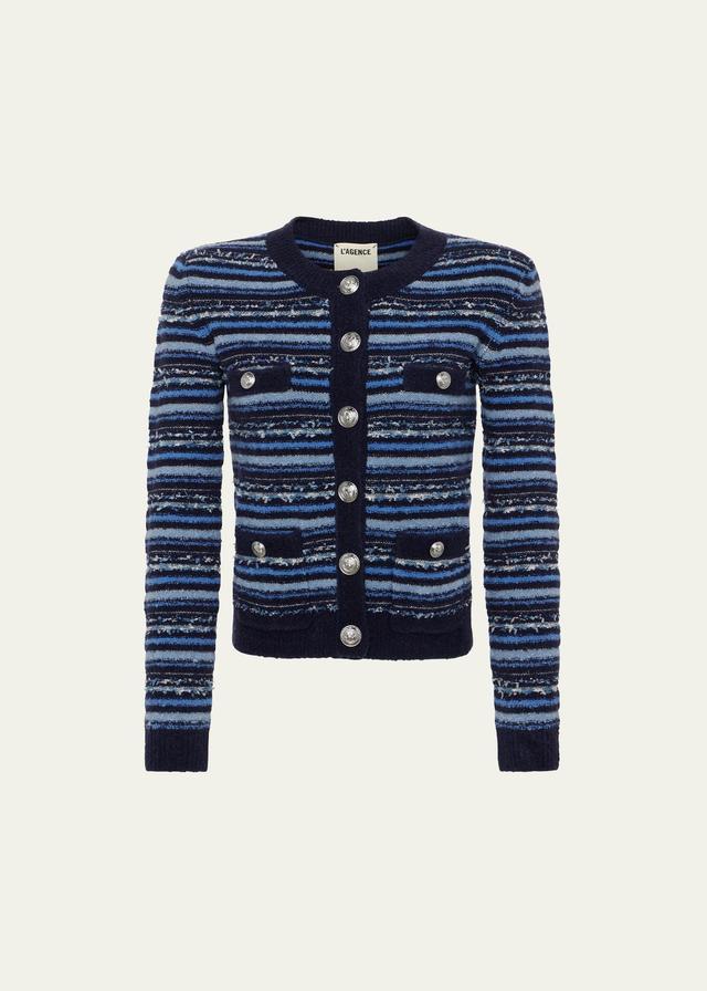 LAGENCE Woodson Stripe Cardigan Product Image