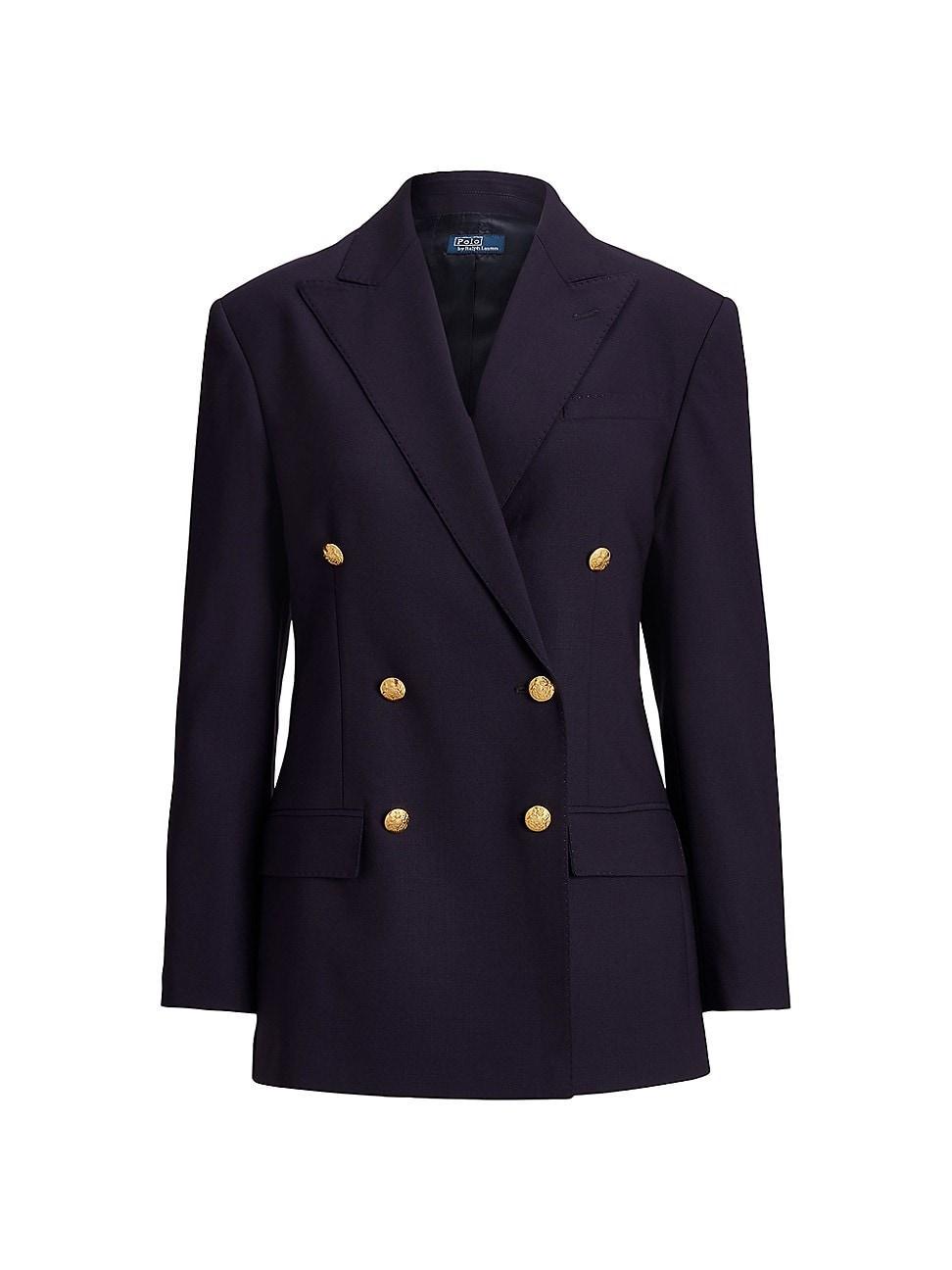 Polo Ralph Lauren Double Breasted Stretch Wool Jacket Product Image