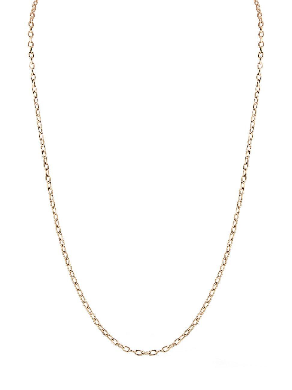 Womens 18K Rose Gold Chain Necklace Product Image