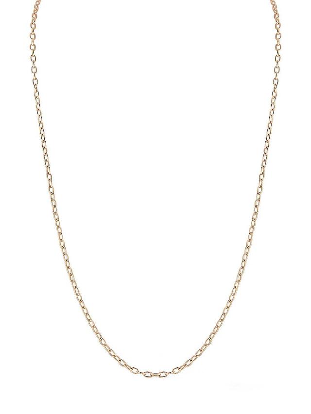 Womens 18K Rose Gold Chain Necklace Product Image