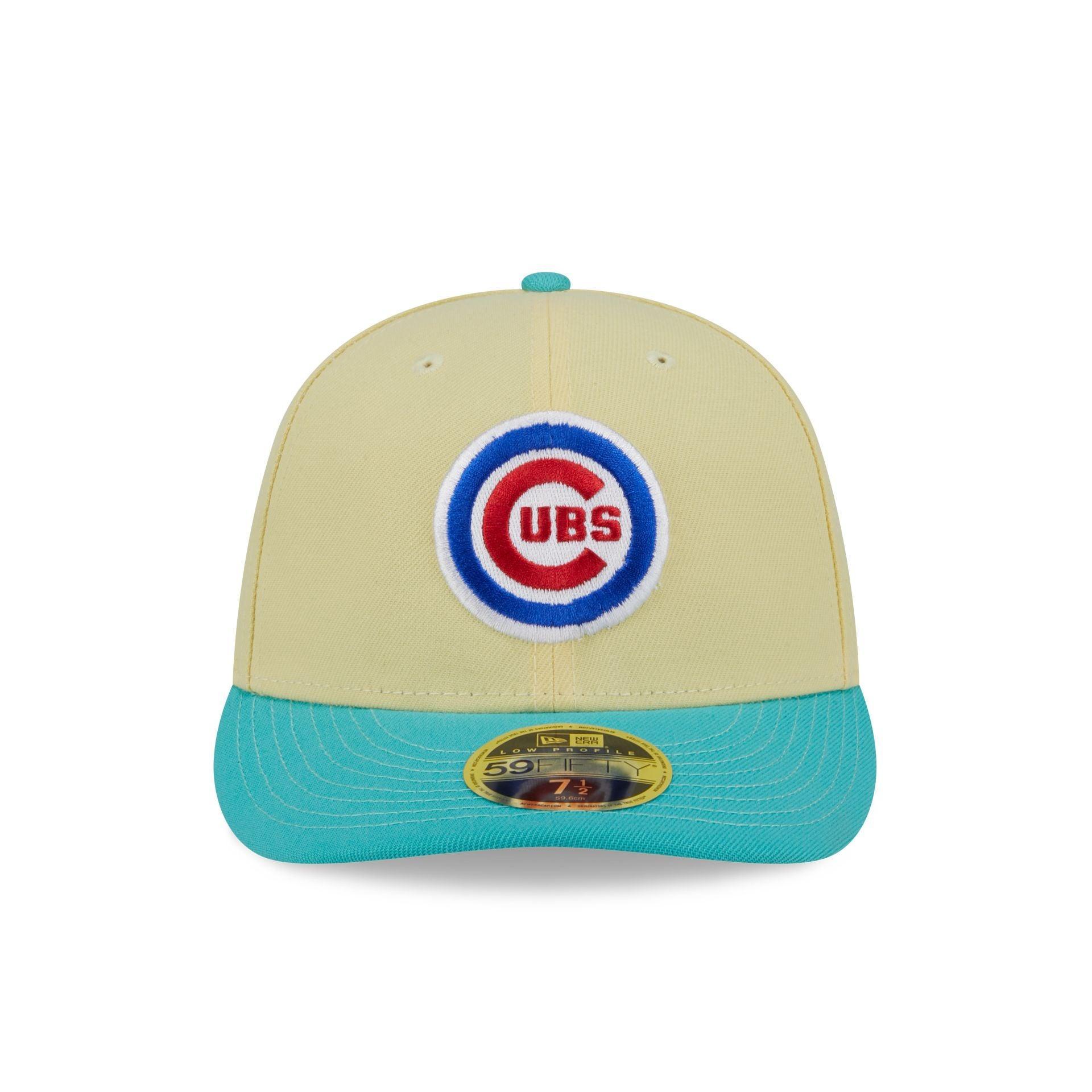 Chicago Cubs Soft Yellow Low Profile 59FIFTY Fitted Hat Male Product Image