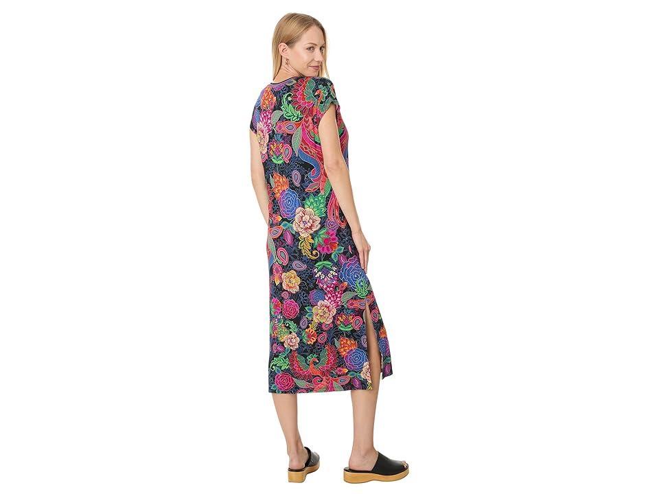 Johnny Was The Janie Favorite Relaxed Knit Dress (Emberwing Scarf Print) Women's Dress Product Image