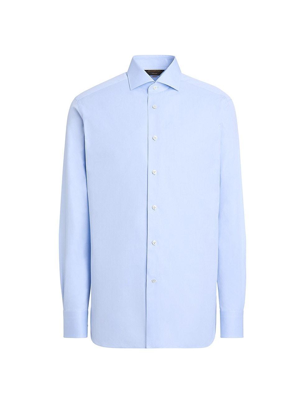 Mens Sea Island Cotton Long-Sleeve Tailoring Shirt Product Image