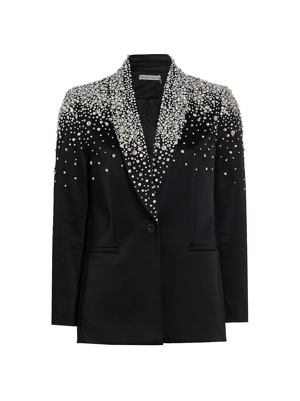 Womens Ivan Embellished Blazer Product Image