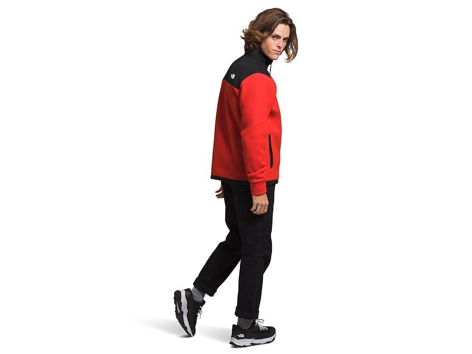 The North Face Alpine Polartec(r) 200 Full Zip Jacket (Fiery Red/TNF ) Men's Clothing Product Image