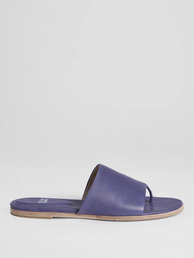 EILEEN FISHER Edge Leather Slide Sandalfemale Product Image