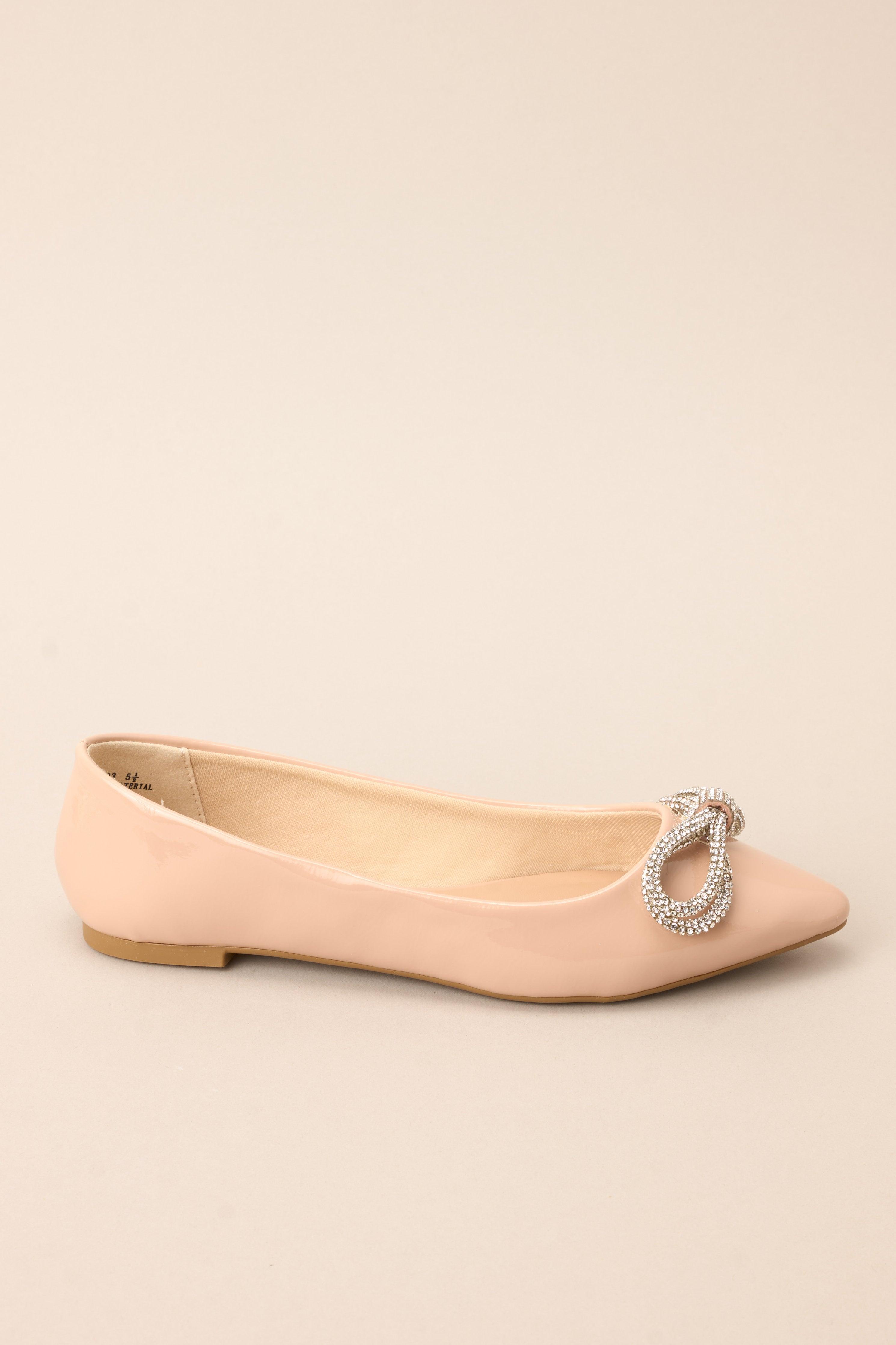 Graceful Glide Nude Ballet Flats Beige Product Image