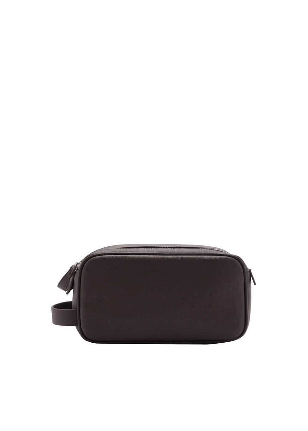 MANGO MAN - Zipped pebbled cosmetic bag - One size - Men Product Image